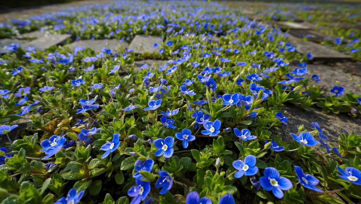 Как вырастить веронику Ливанскую (Veronica liwanensis) для создания цветного ковра из синих цветов?