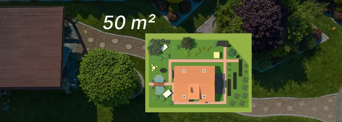 Как обустроить маленький сад площадью 50 м² - советы